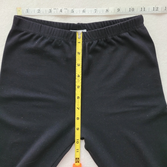 Y2K High Waist Cropped Leggings NWOT black | G.W. Sport - Picture 2 of 11